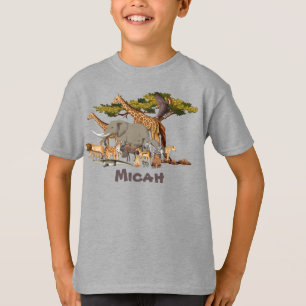 Camiseta Animais Personalizados da África