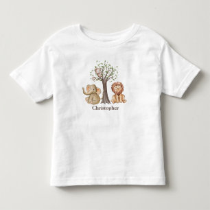 Camiseta Animais Personalizados de Safari na Selva Leão Mac
