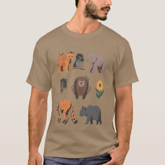 Camiseta Animais que não merecem ser extintos garota
