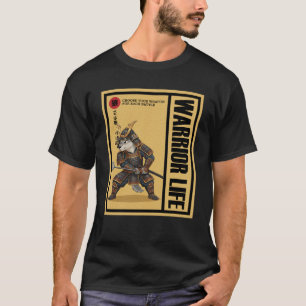 Camiseta Animais Samurai Arma Lobo