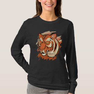 Camiseta Animais Selvagens Asiáticos Tigre de Predador de G