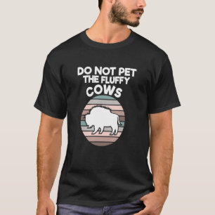 Camiseta Animais Selvagens Búfalos Vacas - Retro Não Acaric