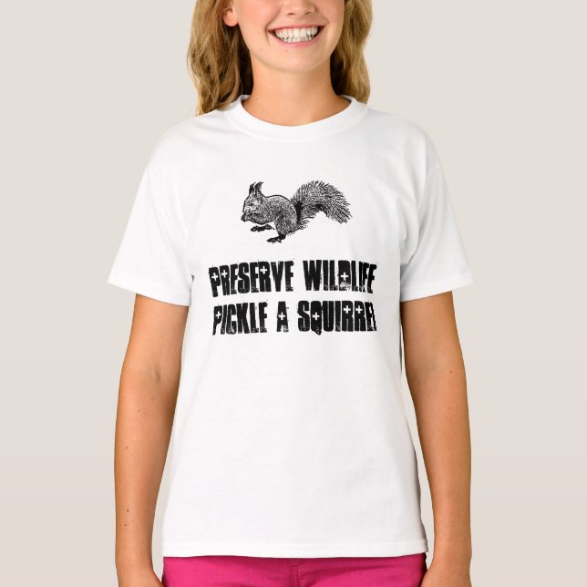 Camiseta Animais selvagens da conserva (Frente)