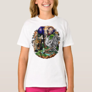 Camiseta Animais Selvagens da savana africana