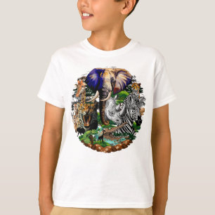 Camiseta Animais Selvagens da savana africana