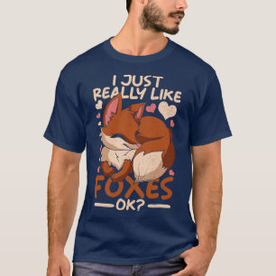 Camiseta Animais Selvagens Fox Lover Floresta Engraçada Rap