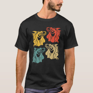 Camiseta Animais Selvagens Herpetologia Réptil Lizard Retro