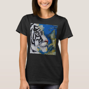 Camiseta Animais Selvagens Montanha branca Tiger