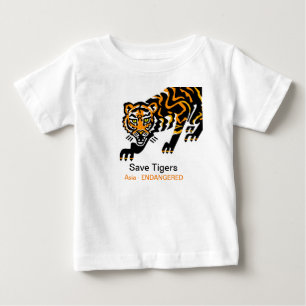 Camiseta Animais selvagens - Save TIGERS - Animal em perigo