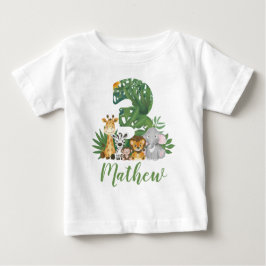 Camiseta Animais Selvagens Selvagens e Árvores do 3º Dia da
