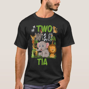 Camiseta Animais Selvagens Selvagens Safari de Aniversário