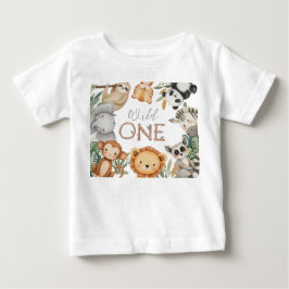 Camiseta Animais Selvagens Tropicais de Pastel, Uma Selva S