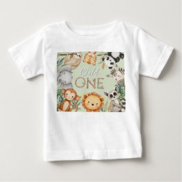 Camiseta Animais Selvagens Tropicais de Pastel, Uma Selva S