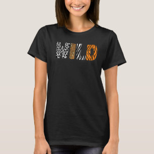 Camiseta Animais Selvagens - Vaca-Leopardo-Zebra-Tiger Anim