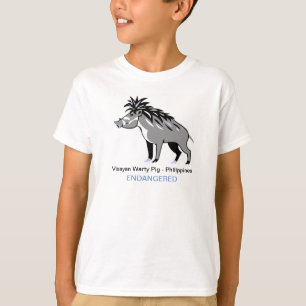 Camiseta Animais selvagens - Visayan warty PIG Wildlife - N