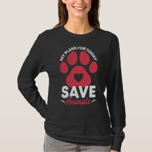 Camiseta Animais Sobre Conserv De Salvamento Dos Ativistas 