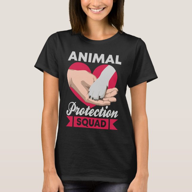 Camiseta Animais Sobre Conserv De Salvamento Dos Ativistas  (Frente)