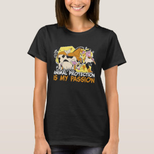 Camiseta Animais Sobre Conserv De Salvamento Dos Ativistas