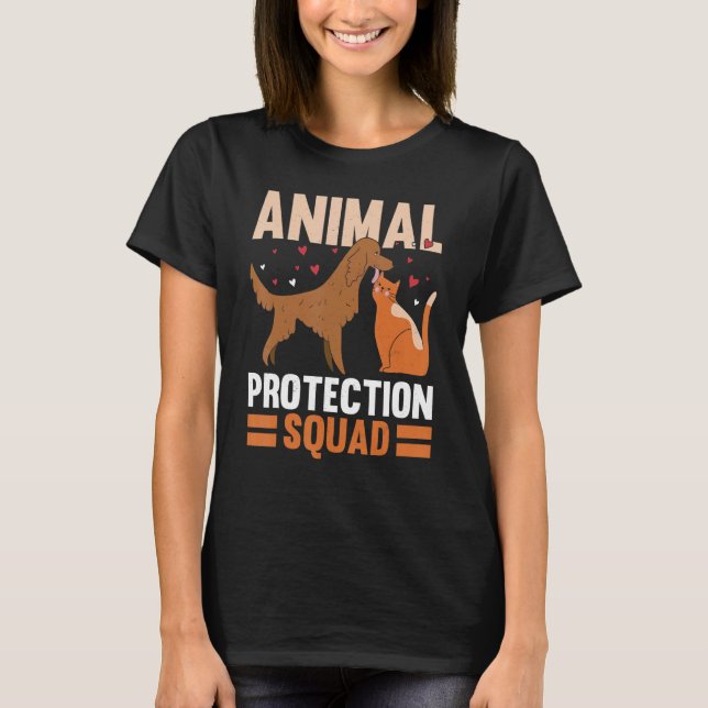 Camiseta Animais Sobre Conserv De Salvamento Dos Ativistas  (Frente)