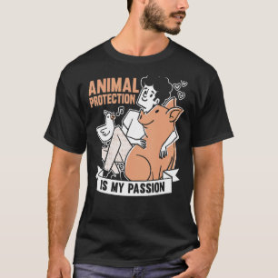 Camiseta Animais Sobre Conserv De Salvamento Dos Ativistas 