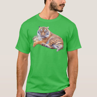 Camiseta animais tigres natureza da vida selvagem