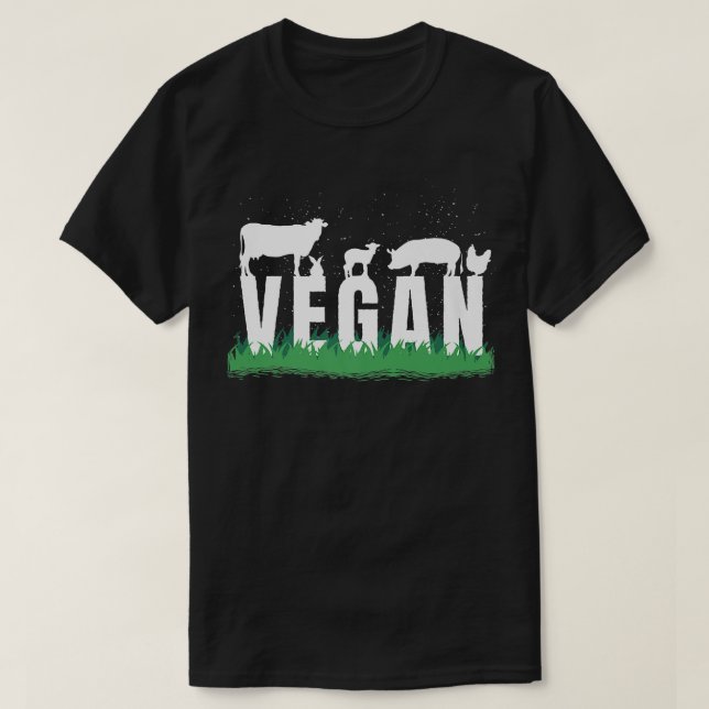 Camiseta Animais Vegan (Frente do Design)