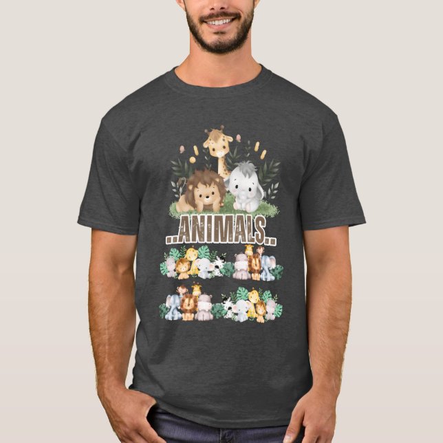 Camiseta Animais vintage (Frente)