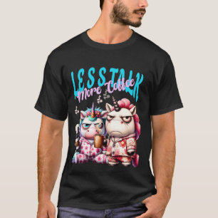Camiseta Animais Vintage Menos Falam Mais Café