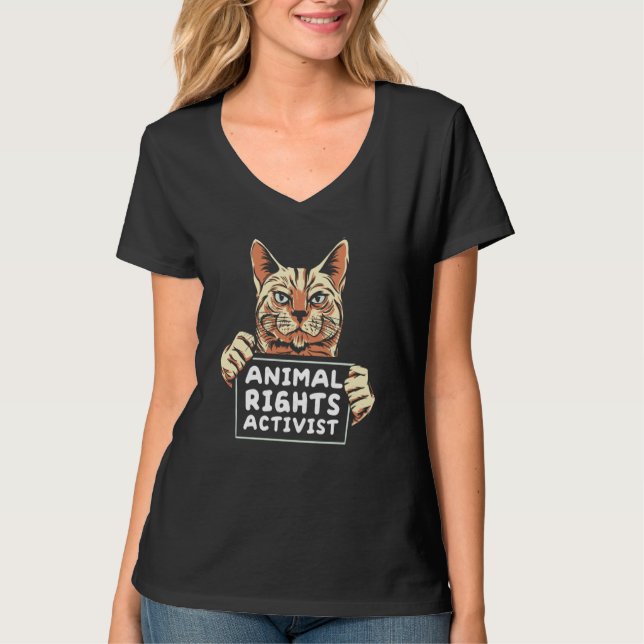 Camiseta Animal Activist Rescue Animals Conservation Rights (Frente)
