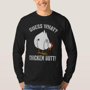 Camiseta Animal Adivinha Que Galinha De Bumbum De Frango Se