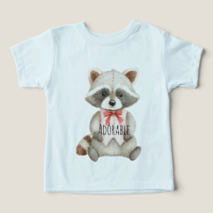 Camiseta Animal Adorável de Guaxinim