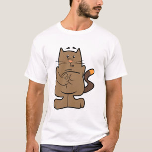 Camiseta Animal Anthropomorphized Animals Cartoon Cat felin