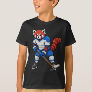Camiseta Animal Atleta de Esportes de Pandas Vermelhos de H