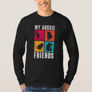 Camiseta Animal australiano Meus amigos australianos Pop Ar