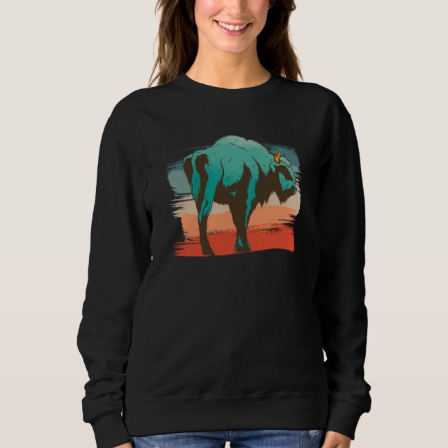 Camiseta Animal Bison Illustration (Frente)