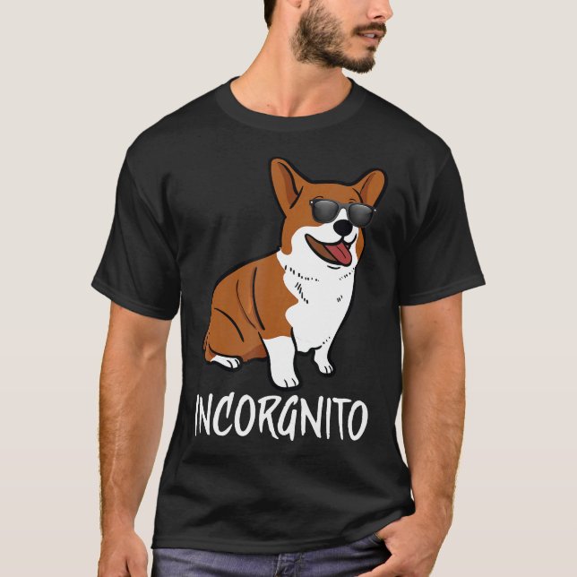 Camiseta Animal Cachorrinho Corgi Incógnito (Frente)