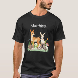 Camiseta Animal coelho ouriço Matthiys vintage