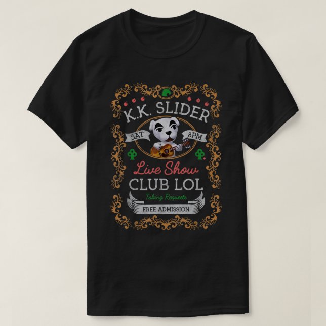 Camiseta Animal cruzando o kslider Live Show Poster (Frente do Design)