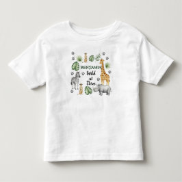 Camiseta Animal Cute da Selva Aniversário de 3 anos