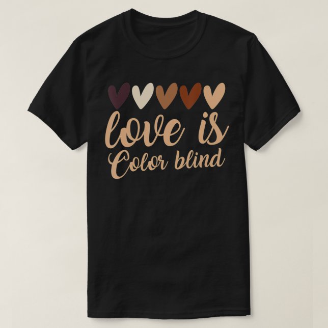 Camiseta Animal da floresta de amor cego colorido aceito (Frente do Design)