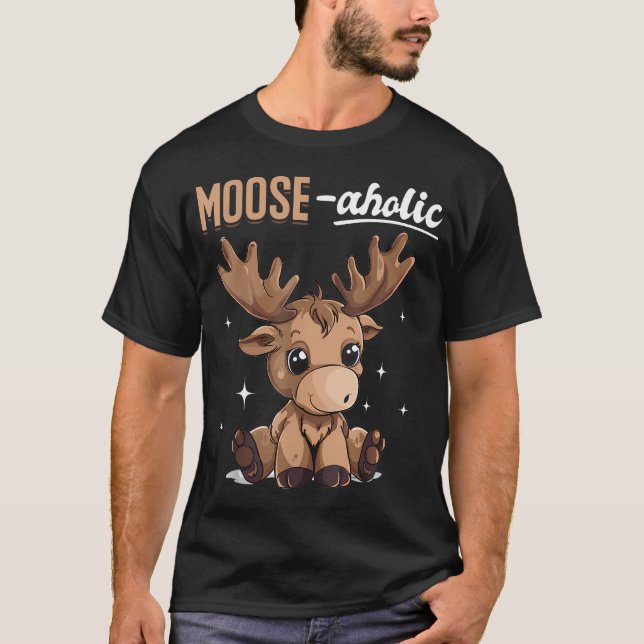 Camiseta Animal de Alce Engraçado (Frente)
