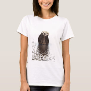Camiseta Animal de boca lisa, adorável,