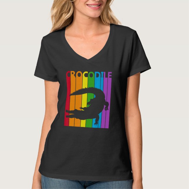 Camiseta Animal de crocodilo codilo cotovelo (Frente)