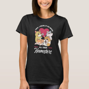 Camiseta Animal de Estimação Hamster Gaiolas Fofas Roda de