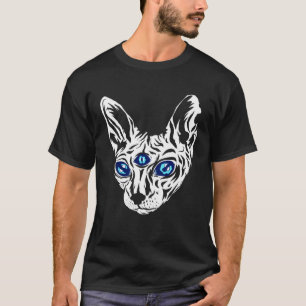 Camiseta Animal de linha magnética esfinge esfinge de três