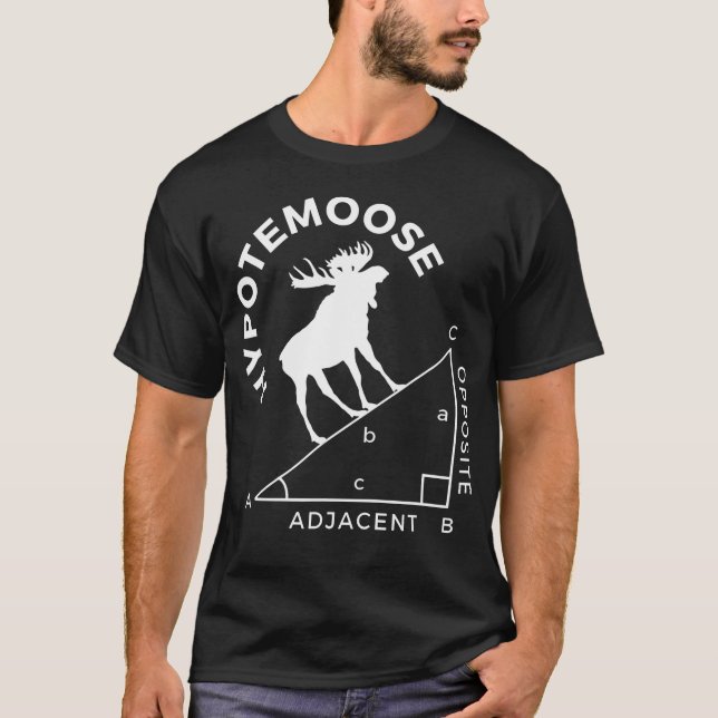 Camiseta Animal de Matemática Engraçado Hipotemoose (Frente)