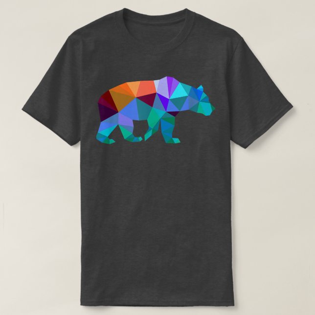 Camiseta Animal de montanha de montanha do legal Urso Geomé (Frente do Design)