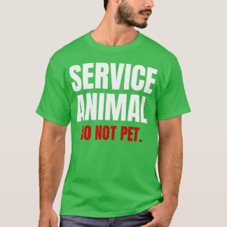 Camiseta Animal de Serviço Não Acaricie amigo