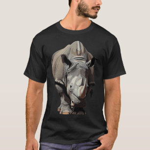 Camiseta Animal de Vida Selvagem Rinoceronte
