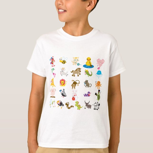 Camiseta Animal do alfabeto (Frente)